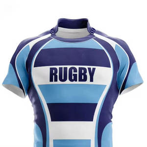 Maillot de rugby en gros : Usine spécialisée, maille respirante haute résistance en polyester, manches courtes, pour équipes scolaires, clubs et académies, coupe personnalisée - Product Image 4