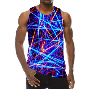 Men's Custom Slim Fit Summer <b>Running</b> Singlets Custom 3D Sublimation Jogging Tank Top Lightweight Casual Plus Size Washed - Product Image 5