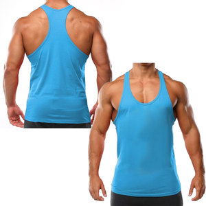 Camiseta sin mangas de fibra de bambú con cuello en V para hombre, estilo casual, para gimnasio, ajustada, para correr, venta al por mayor 2022 - Product Image 4
