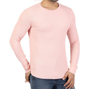 T-shirt unisexe à col rond, couleur unie, coupe ajustée, côtelé, 250 GSM, coton, streetwear, fabrication OEM ODM, fournisseur USA, logo personnalisé - Product Image 5