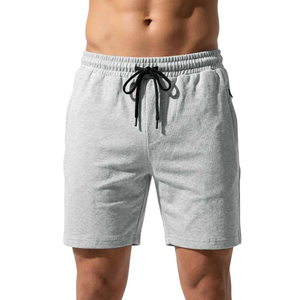 Shorts pour homme en piqué 100% coton gris sauge avec cordon de serrage à la taille, décontractés, respirants, longueur bermuda, couleur unie, tissu tricoté - Product Image 3