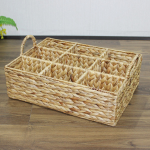 Estante para Botellas de Vino Rústico Hecho a Mano con Jacinto de Agua de Artex Dong Thap, con Seis Compartimentos para Exhibición y Bar en Casa o Cocina - Product Image 5