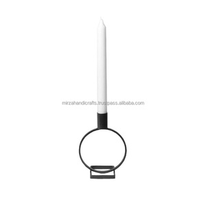 Classic <b>Black</b> Round Iron Candle <b>Holder</b> Metal <b>Tea</b> <b>Light</b> for Wedding Decorations Parties or Everyday Home Decor - Product Image 1