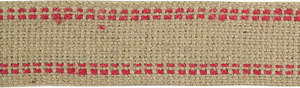 100% Jute 2 Inch Webbing <b>Burlap</b> with Red Stitching Eco-Friendly Breathable Anti-Bacteria Upholstery Furniture Heavy Duty <b>Ribbon</b> - Product Image 3