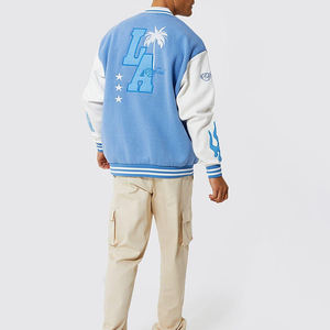 Chaqueta Varsity para Hombre al por Mayor, Diseño de Cuello Alto, Ropa de Calle de Invierno, Chaqueta Informal de Venta Caliente - Product Image 4