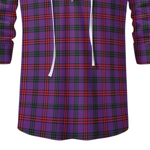 Chemise écossaise traditionnelle Jacobite Ghillie Kilt à carreaux modernes Montgomery pour homme, à manches longues et à lacets, style Highland - Product Image 5
