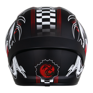 หมวกกันน็อคมอเตอร์ไซค์แบบเต็มใบกระบังหน้าแบบ M266-2K กราฟฟิคเอบีเอสใหม่ - Product Image 4