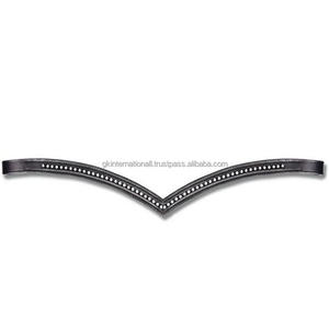 สายหนังรูปตัววีประดับเพชรรูปตัววีประดับพลอยเทียมแวววาว - Product Image 1