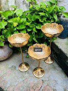 Lotus Urli Bol En Aluminium Urli Taille 13 15 17 Pouces pour Festive Home Decor Diwali Décoration Cadeau De Mariage Diwali Cadeau - Product Image 2