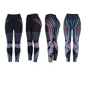 Leggings Largos de Cintura Alta para Mujer, Diseño Estampado Multicolor Arcoíris, Tejido Elástico, Ropa Casual de Invierno, Directo de Fábrica - Product Image 4
