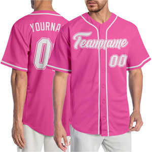 Maillot de baseball style USA à boutons intégraux, uniforme pour jeunes, adultes, hommes, femmes, vente en gros - Product Image 3