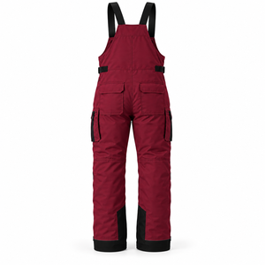 Salopette de travail pour homme, salopette de chantier, salopette de construction, avec genouillères renforcées, poche zippée, bretelles réglables, vêtement de travail utilitaire - Product Image 2