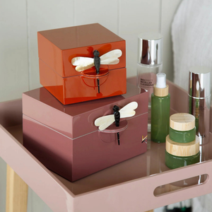 กล่องไม้เคลือบเงาลายแมลงปอ งานแฮนด์เมด ดีไซน์สวยงาม ขายดี ผลิตจากเวียดนาม - Product Image 6