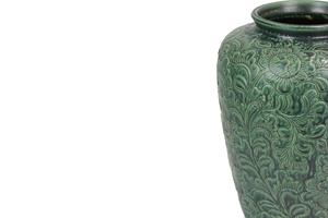 Wholesale <b>Ceramic</b> <b>Vases</b> Oleaster Shape Floor <b>Vase</b> <b>Ceramic</b> <b>Vases</b> Imitative-antique with Brown Chrysanthemum Patterns Blue Glaze - Product Image 4