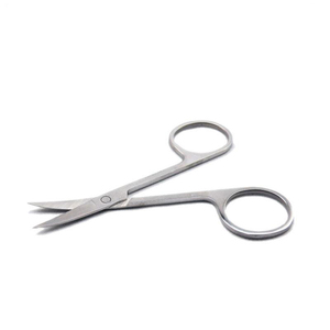 Ciseaux à ongles professionnels en acier inoxydable, lame droite, pointe acérée, poignée ronde durable pour les soins de manucure, adultes - Product Image 1