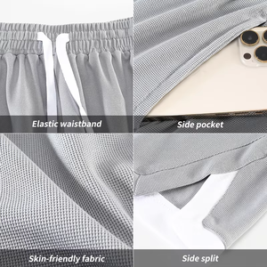 Shorts de basketball pour hommes, vêtements de sport pour la course à pied et la gym, shorts respirants pour l'entraînement, shorts amples pour hommes, logo personnalisé - Product Image 6