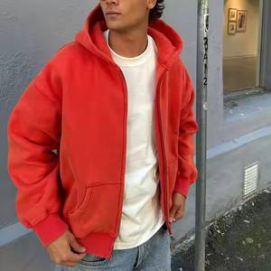 Men's 100% Cotton Full <b>Zip</b> Hoodie Fleece Sweatshirt Regular Fit <b>Zip</b> Up <b>Hooded</b> Jacket for Winter Casual Wear - Product Image 3
