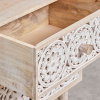 Table de chevet rectangulaire Vandana Arion Novara 35x30 cm en bois de manguier Ardel