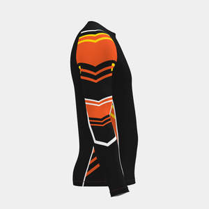 T-shirt de compression professionnel unisexe à manches longues pour BJJ MMA, polyester/spandex, écologique, 300g - Product Image 2