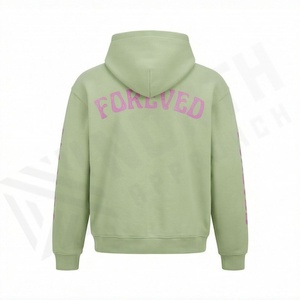 Hoodie surdimensionné élégant pour homme, design vintage délavé avec poche avant, confortable, personnalisable pour l'hiver. - Product Image 2