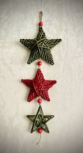 Modern Holiday Party Supply Star <b>Garland</b> Rattan <b>Decorate</b> <b>Christmas</b> Holiday Party Supply Rattan Star Eco Friendly Table Top - Product Image 2