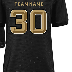 Dernier design personnalisé, maillot de football américain à manches courtes, respirant, grande taille, séchage rapide, vêtements de sport, faible MOQ - Product Image 5