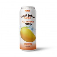 Groothandel Private Label Fruitdrank met Vruchtvlees 250/330/550ml blik Natuurlijke Smaak, HACCP HALAL BRCGS FSSC Gecertificeerd