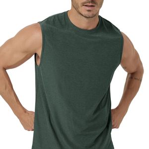 Custom Wholesale Men Fitness Tank <b>Top</b> Loose Breathable Athletic Training 100% Cotton Anti-UV Quick Dry OEM ODM - Product Image 3