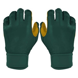 Gants de frappe en cuir vert avec fermeture auto-agrippante rembourrée pour le pouce, unisexe, pour entraînement adulte - Product Image 1