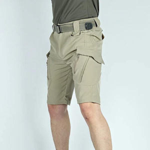 Men's Summer Gym Outdoor Tactical Short Casual Cargo Shorts Quick Dry Multi Pocket <b>Elastic</b> <b>Work</b> <b>Trousers</b> Male Tactical Shorts - Product Image 3