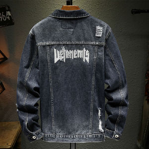 Women's Custom Jeans <b>Jacket</b> <b>Rhinestone</b> Denim Woman <b>Jacket</b> Fashion Loose Fit Denim <b>Jacket</b> - Product Image 4