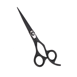 Ciseaux de coiffure professionnels en acier inoxydable pour salon, ensemble de ciseaux à effiler pour droitiers, lame à pointe arrondie, logo personnalisable, pour cheveux - Product Image 6
