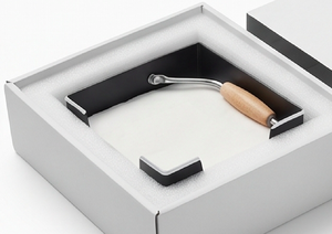 Porte-serviettes en acier inoxydable noir avec un design élégant en peinture poudrée, parfait pour la table, les ustensiles de cuisine et la décoration de mariage - Product Image 6