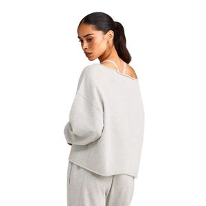 Womens Fashion <b>Sweatshirt</b> Casual Pullover Long Sleeve Crew Neck Soft Warm Top Loose Fit Comfortable Clothing for Daily Wear - Product Image 2