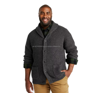 Custom Unisex V-Neck Cable Knit Acrylic Breathable Pullover Sweater <b>Long</b> Sleeve Winter OEM Wholesale Private Label Bulk Order - Product Image 2