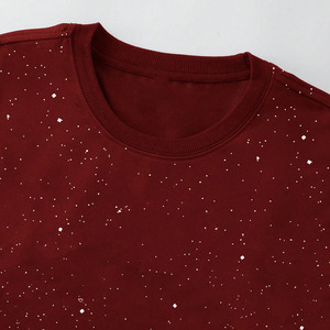 Camisas Casuales Oversize para Hombre con Adornos, Logotipo Personalizado, 100% Algodón Pesado, con Pedrería, Estilo Urbano, Fabricación en EE. UU. - Product Image 2