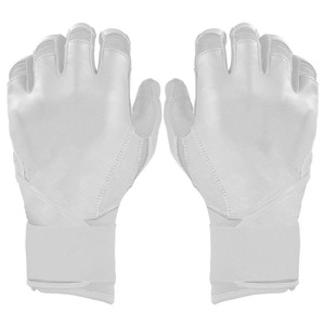 Gants de frappe en cuir blanc ELIXE SPORTS avec fermeture auto-agrippante, pour main droite/gauche, rembourrés, à enfiler, unisexe, pour entraînement adulte - Product Image 1