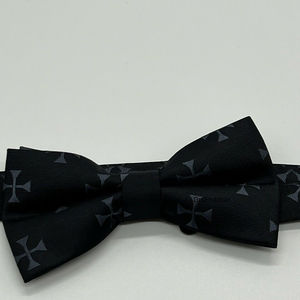 Cravate Maçonnique Artisanale Noire avec Équerre et Compas, Cadeau pour Loge Maçonnique, Prix Abordable - Product Image 3