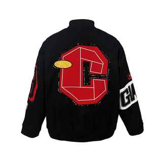 Chaqueta Varsity de Moda Urbana para Hombre con Parches de Chenille COOL, Chaqueta Bomber de Béisbol con Logotipo Personalizado, Abrigo de Invierno - Product Image 2