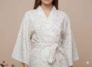 Collection Été 2026 : Robe Kaftan Indienne Faite Main en Coton, Longue Robe de Nuit Maxi, Cache-maillot à Motif Floral, Robe Décontractée - Product Image 4