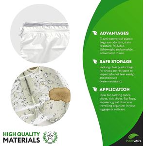 ถุงหูรูดใส5 "X8" บรรจุ100 2ล้านถุงผ้าฝ้ายกันน้ำไม่มีกลิ่นสำหรับจัดเก็บในขณะเดินทาง - Product Image 3