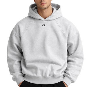 Sudadera con Capucha de Lujo para Hombre, Color Gris, Personalizada, de Algodón y Felpa, con Logotipo Minimalista, Estilo Urbano, Sudadera Gruesa para Hombre, Proveedor - Product Image 1
