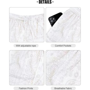 Wholesale Custom <b>Men's</b> Mesh <b>Bandana</b> Print Shorts Paisley Basketball Style Breathable Athletic Summer Gym Shorts - Product Image 5