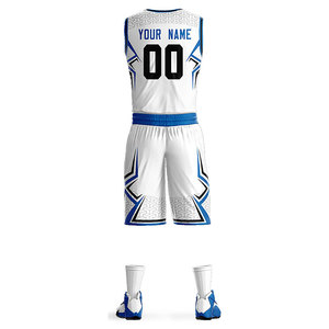 Uniformes de basket-ball de haute qualité, logo personnalisé, vêtements de sport en polyester, respirants et confortables - Product Image 3