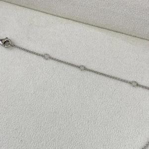 สร้อยคอจี้เพชรทรงกลมและทรงหยดน้ำแบบคลัสเตอร์ ขายส่ง ทองคำขาว 14K รับผลิตตามแบบ OEM ODM ผู้จัดจำหน่ายเครื่องประดับชั้นดี - Product Image 4
