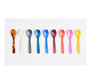 Ensemble de cuillères en résine personnalisable, fait main, finition miroir, écologique, de luxe, pour restaurant, hôtel, dîner, fourchette, cuillère, vaisselle de table - Product Image 1