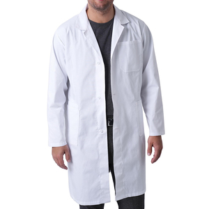 Blouse de laboratoire unisexe blanche de qualité supérieure, uniforme en coton et polyester, blouses de laboratoire longues en coton et polyester - Product Image 1