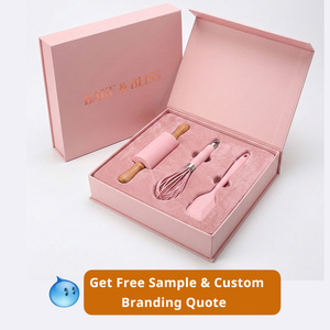 Set di 3 Mini Utensili da Cucina in Silicone Rosa per Alimenti, Antiaderenti, Resistenti al Calore, Senza BPA, Lavabili in Lavastoviglie, per Fai da Te - Product Image 1