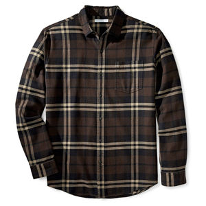 Chemise en flanelle décontractée pour homme, manches longues, coton, à carreaux, boutonnée, décontractée, respirante, confortable, à porter au quotidien - Product Image 5