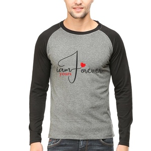 T-shirt pour homme imprimé sur mesure, manches 3/4, t-shirt raglan - Product Image 6